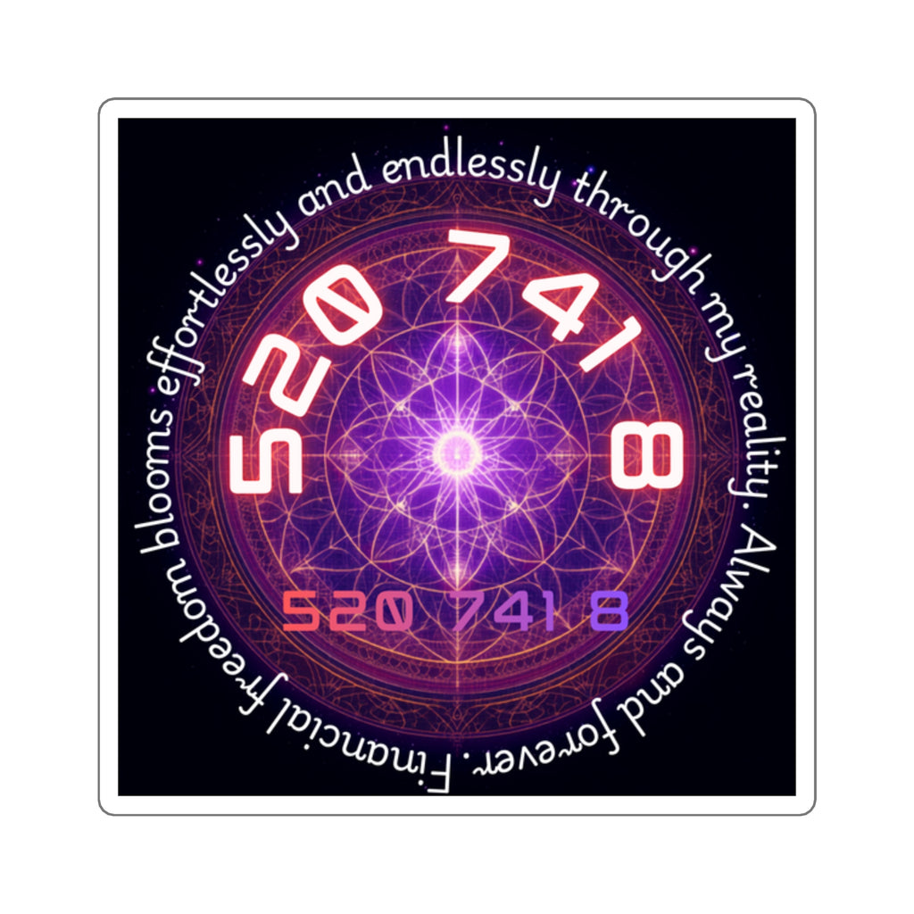 5207418 Sacred Numbers Intention Sticker | Abundance & Possibility Symbol