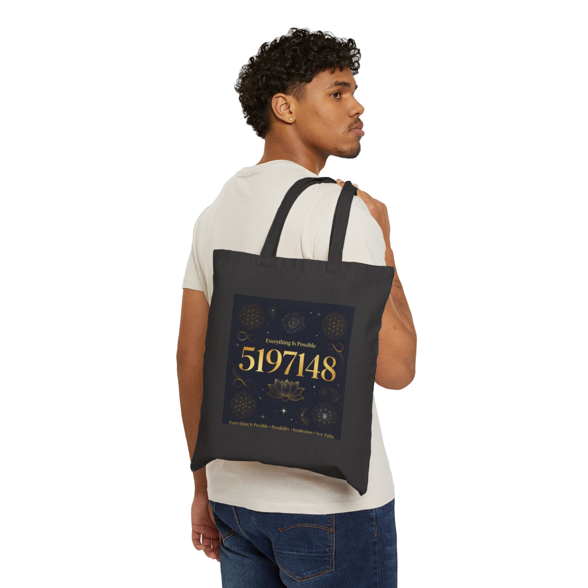 5197148 Gold Mandala Tote Bag | Sacred Numbers Inspired Everyday Carry