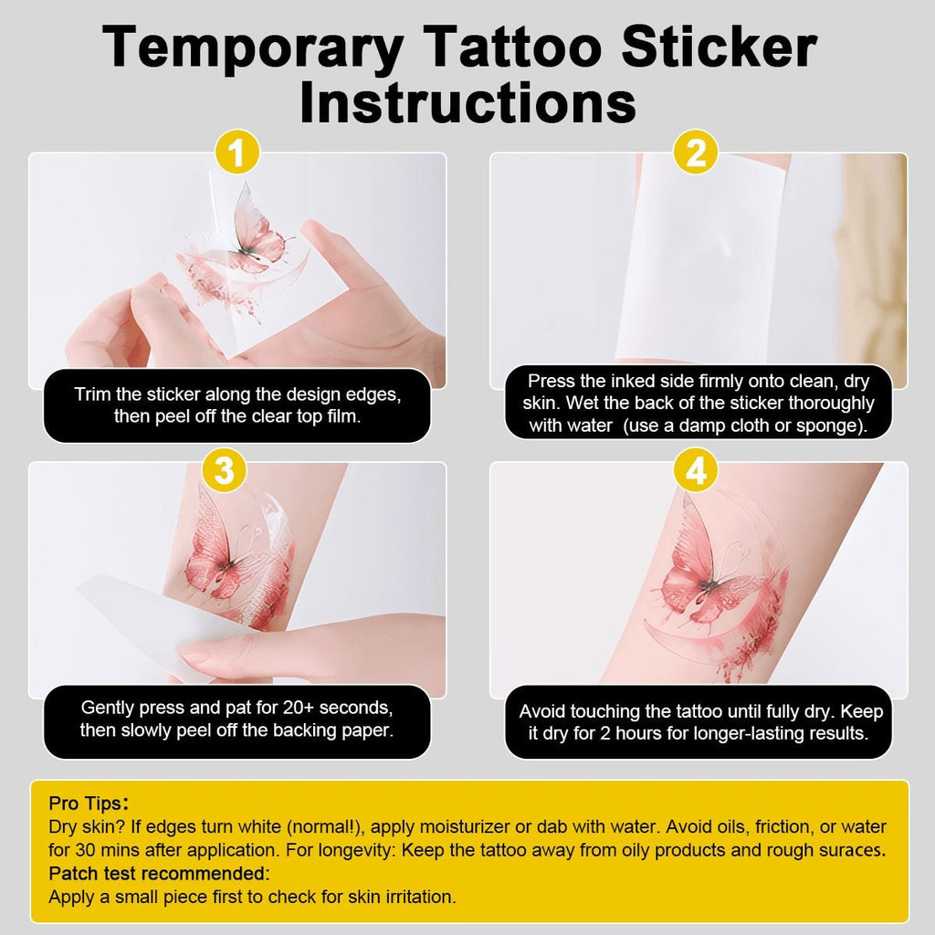 Sacred Ink 520 741 8 Open to Abundance Temporary Tattoo Sheet